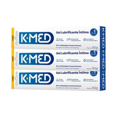 Imagem de Kit com 3 unidades Gel Lubrificante Íntimo Kmed 50g - Cimed