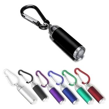 Imagem de Lanterna LED Chaveiro Mosquetão de Bolso Portátil, Multifuncional Pequena e Compacta, Luz de Emergência Para Acampamento, Caminhada, Pesca, Carro, Mochila e Uso Diário