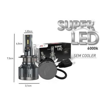 Imagem de SUPER LED ASX 5.500 LUMENS 40W com FAROLETE CANBUS 24 LEDS , H11