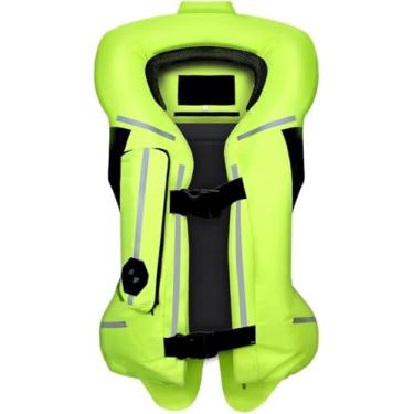 Imagem de Jaqueta Reflexiva Da Motocicleta, Colete Da Bolsa A Ar Da Motocicleta Fita Reflexiva No Peito E Nas Costas Colete Inflável Da Motocicleta, Sistema De Airbag 0,1 Segundo Gatilho, B, M