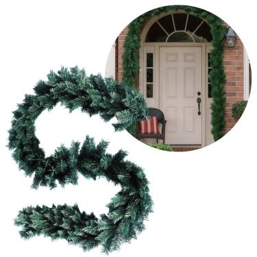 Imagem de Festão Verde Aramado Prime 180 Galhos 2,7 Metros x  23cm - Master Christmas