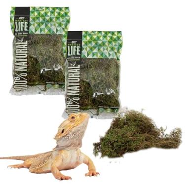 Imagem de Quality Growers - The Habitat Life - Musgo decorativo natural - para terrários de répteis, anfíbios e invertebrados - controle de umidade - aparência e sensação naturais - superfície macia - sem