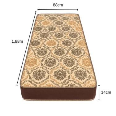 Imagem de Colchão Solteiro, de Espuma Durável D28, Macio e Bem Acabado, Pronto p