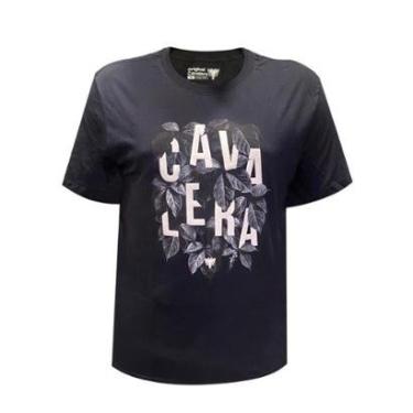 Imagem de Camiseta Cavalera Indie Logo Leaves Preta-Masculino