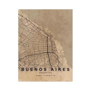 Imagem de Pintura Em Tela De Mapa Personalizado Da Cidade Paris Londres Nova Ior