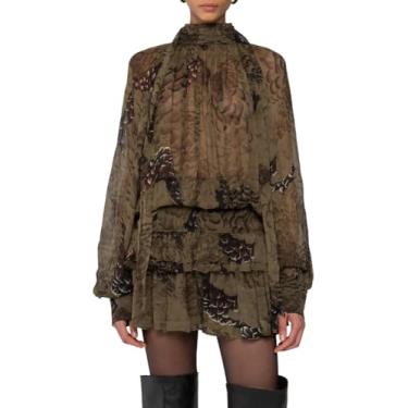 Imagem de Ronny Kobo Vestido Tonchi feminino, Camuflagem jade, G