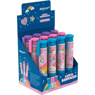 Imagem de Borracha Caneta Cores Magicas Sortido CX.C/12 - Mercur