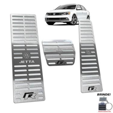 Imagem de Pedaleira Automático + Descanso Jetta R-line 2011/2018 Prata