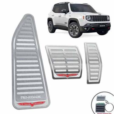 Imagem de Pedaleiras Com Descanso Jeep Renegade Trailhawk Prata