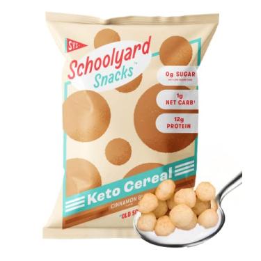 Imagem de The Cereal School Lanches De Pátio Escolar - Cereal Ceto Com Baixo Teor De Carboidratos, Zero Açúcar (Pão De Canela - Pacote De 12) - Um Lanche E Café Da Manhã Saudável Com Alto Teor De Proteínas - O