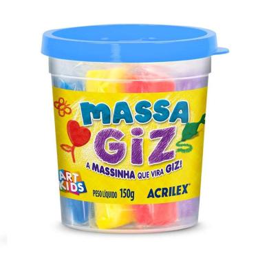 Imagem de Massa de modelar Giz 100g diversas 07710 Acrilex