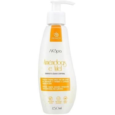 Imagem de Sabonete Líquido Corporal, Amêndoas e Mel, 250ml Original Akmos Vegano