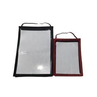 Imagem de Kit com 10 Pastas Sanfonadas Organizadoras A4 em Plástico com Divisórias para Documentos - Porta Ordens de Serviço, Uso Escolar e Escritório(VERMELHO,A4 (24x34cm))