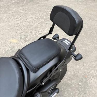 Imagem de Midimttop Kit de encosto traseiro do passageiro com almofada de assento de piloto Sissy Bars compatíveis com Ho&n&da Rebel CMX1100 Rebel1100 CMX 1100 acessórios de peças modificadas 2021-2024