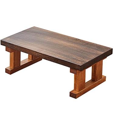Imagem de Mesas de centro mesa de tatami mini cama dobrável para pequeno-almoço bandeja para computador portátil mesa dobrável para cama bandeja janela salediça dobrável pequenas mesas baixas de madeira ma