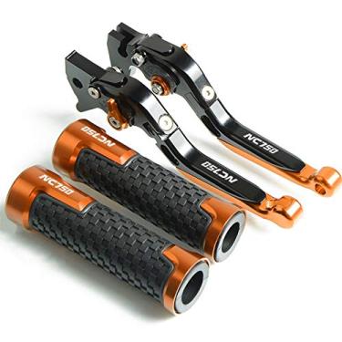 Imagem de Para Honda NC750 S X NC750S NC750X NC 750 S X 2016 2017 2018 2019 Alavanca de embreagem de freio e manípulo de 22 mm guidão alavanca de embreagem de freio de motocicleta (cor: QYGX888 1)