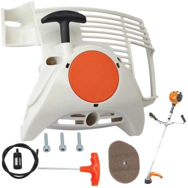 Imagem de LZXQYMX Conjunto de acionador de partida de recuo serve para cortador de cordas STIHL FS70R FS70 FC70 - Substitua 4144-190-4005 com fácil instalação e tração suave