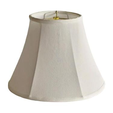 Imagem de Ioensy Abajur de mesa de tecido, abajur de fácil montagem, capa de luz para escritório, fazenda, restaurante, sala de jantar, hotel, Branco