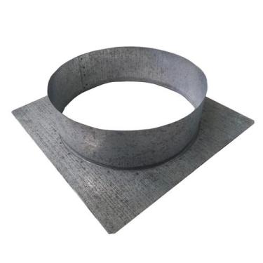 Imagem de Adaptador P/ Duto 8 25x25 Galvanizado Chaminé Churrasqueira - INOX LAU