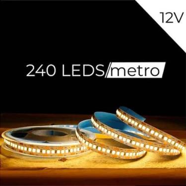 Imagem de Kit 10 rolos de fita led 12v 4000k 240leds/metro - 50 metros - CbC, 30