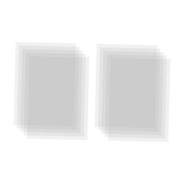 Imagem de UGPLM 10 peças de folhas de acetato transparente, folhas de estêncil de mylar em branco, modelos práticos para cartões shaker artesanais,