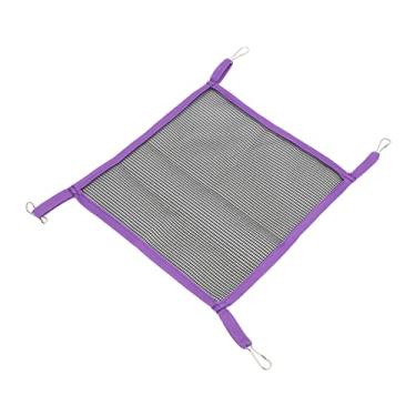 Imagem de AYNEFY Cama de Rede de Cobaia, Balanço de Malha de Verão para Animais Pequenos, Design Respirável e Confortável para Coelhos e Hamsters (S)
