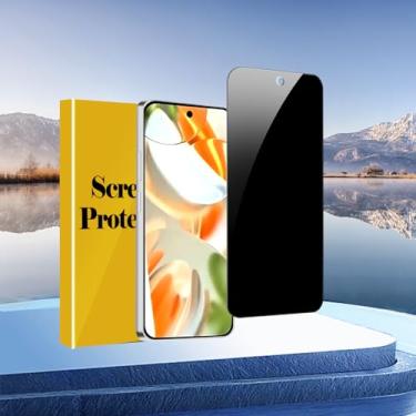 Imagem de 1 pacote para protetor de tela de privacidade do Google Pixel 9, película de vidro temperado antiespião, dureza 9H, compatível com capas