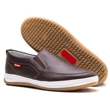 Imagem de Sapatênis Masculino slip on Casual Em Couro Legítimo macio super Confo