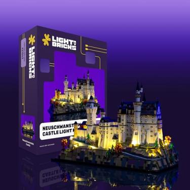 Imagem de LED Light Kit Compatible with Lego 21063 Neuschwanstein Castle Architecture – Lighting Accessories for Lego Building Set, Decorative Lights Upgrade Remote & Brightness Control (Model Not Included)