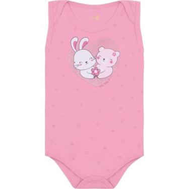 Imagem de Body regata bebe 13482 kiko e kika - Kiko baby, Rosa barbie, RN