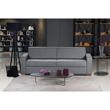 Imagem de Sofá Living Com 3 Lugares 2.00M Linho Corriente Cinza