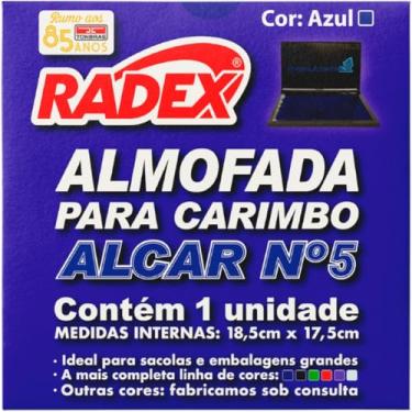 Imagem de Almofada Carimbo, Radex, Nº 5, Azul