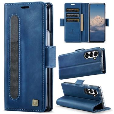 Imagem de XKchatpt Capa carteira para Samsung Galaxy Z Fold 7, capa de couro PU com [suporte de caneta], [bloqueio RFID] [suporte para 3 cartões] capa protetora à prova de choque para Samsung Galaxy Z Fold 7