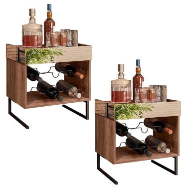 Imagem de Kit 02 Adegas Espelhada Industrial D01 Design Demolição