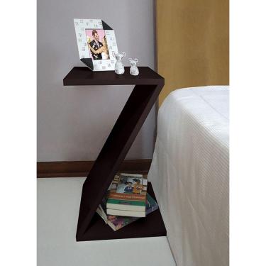 Imagem de Mesa Z Lateral de Apoio ou Mesa de Cabeceira Preto Laca
