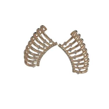 Imagem de Brinco Ear Cuff com Mini Zircônias, Banho de Ouro 18k