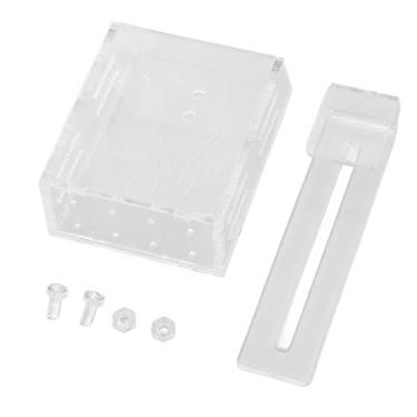 Imagem de Phefop Suporte de Planta de Aquário de Acrílico Transparente Com Design de Recorte Lateral, Design de Gancho para Plantas Vivas de Peixes de Camarão de Aquário, Vaso de Aquáticas Multiuso (Gancho