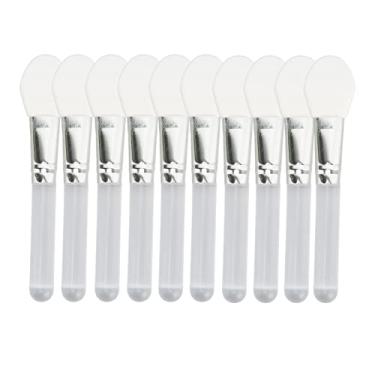 Imagem de Pincel de máscara de silicone macio, mini cabo curto, aplicador de beleza diy para salão de beleza, uso doméstico, ferramenta de cuidados com a pele, material de silicone