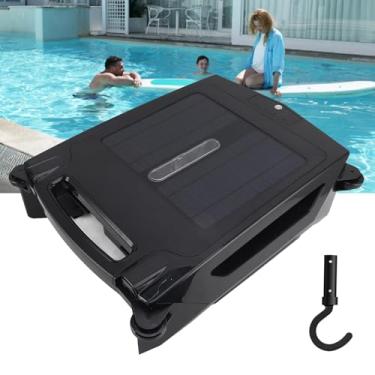 Imagem de Limpador Robótico Solar Automático De Piscinas - Prevenção E Fuga Automática + 2 Modos De Limpeza + 2 Motores Resistentes Ao Cloro Salgado, Skimmer De Piscina Sem Fio Para Piscinas De Até 80m²