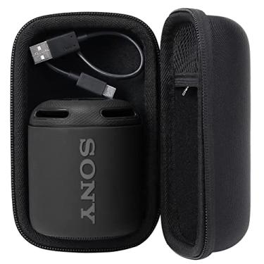 Imagem de Khanka Estojo de transporte rígido para alto-falante Bluetooth Sony SRS-XB13 portátil sem fio. (preto)