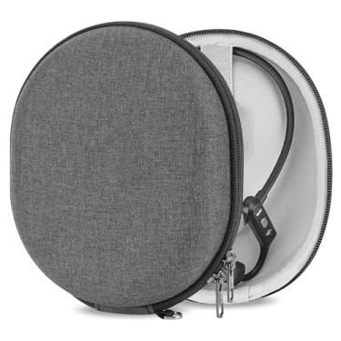 Imagem de Geekria Capa protetora para fones de ouvido compatível com AfterShokz Shokz OpenRun Mini, Air, OpenRun Pro, capa OpenRun, bolsa de transporte de viagem rígida de substituição com armazenamento de cabo