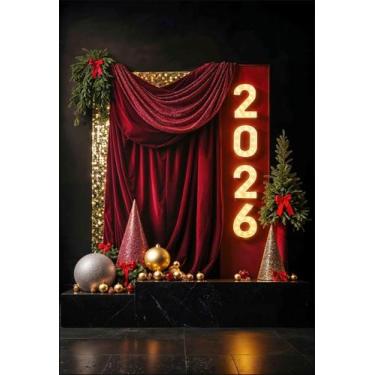 Imagem de Fundo Fotográfico Ano Novo Cenário Tecido 1,20 x 1,70m - Fadrix, FANV0