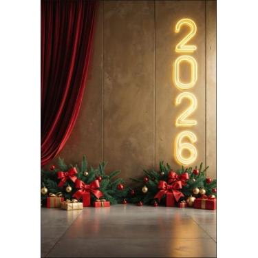 Imagem de Fundo Fotográfico Ano Novo Cenário Tecido 1,20 x 1,70m - Fadrix, FANV0