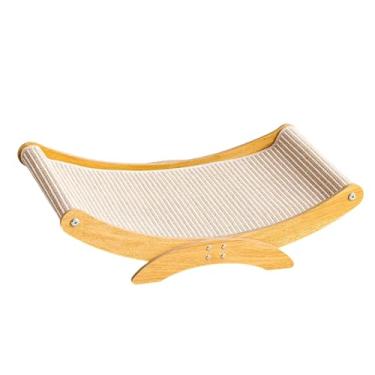 Imagem de Bothyi Arranhador para gatos, cama, espreguiçadeira, sofá, cama, cadeira, arranhador, proteção para móveis, almofada de madeira para arranhar, rede para, Estilo Sisal