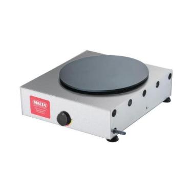 Imagem de Máquina de Crepe Francês Panquequeira à Gás Redonda Simples Malta.