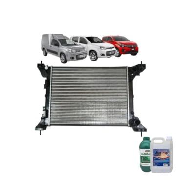 Imagem de Kit Radiador Novo Uno Palio Evo 10> Mobi 16> Com Ar Aditivo E Água
