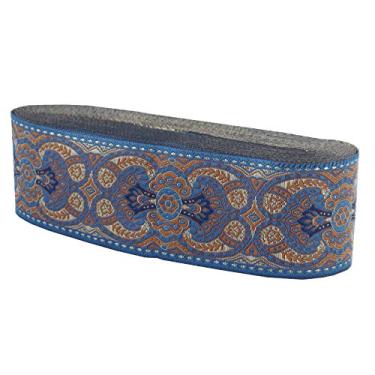 Imagem de IDONGCAI 1,9" 10 jardas/lote Zakka Acessórios artesanais DIY Poliéster Bordado Tecido com Bordado Nacional Renda Acabamento de fita (1#)