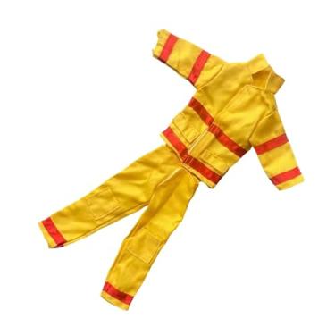 Imagem de TTETTZ Uniforme de Bombeiro para Figuras de ação Masculinas de 30 Cm (12 Polegadas) Na Escala 1:6.