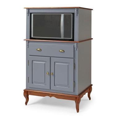 Imagem de Torre Quente para Forno ou Microondas Hannover de Madeira com 2 Portas