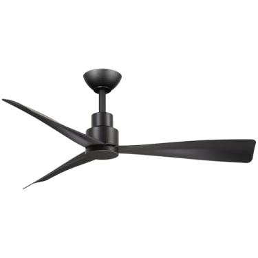 Imagem de Minka-Aire F786-CL Ventilador de teto simples de 44 polegadas para ambientes externos de 3 lâminas com motor CC com acabamento em carvão